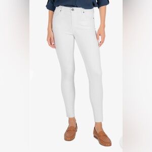 KUT from the Kloth White Jeans Connie High Rise Slim Fit Ankle Skinny 12